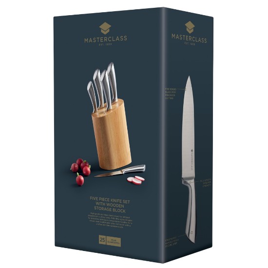 6 piece set of knives, silver - Kitchen Craft