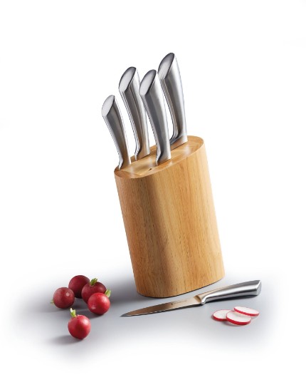 6-delt knivsett, sølv - Kitchen Craft