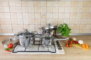 Set pentole in acciaio inox, 8 pezzi - Zokura