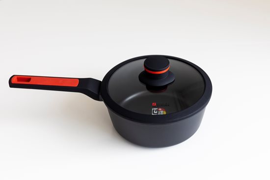 Saucepan with glass lid, aluminum, 20 cm/1,9 L, 'Noble' - Zokura