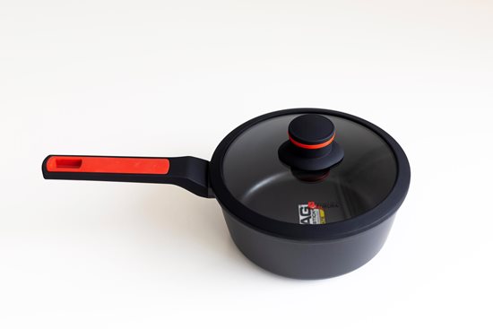 Saucepan with glass lid, aluminum, 20 cm/1,9 L, 'Noble' - Zokura