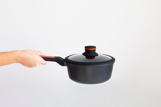 Saucepan with glass lid, aluminum, 20 cm/1,9 L, 'Noble' - Zokura