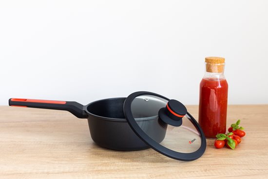 Saucepan with glass lid, aluminum, 20 cm/1,9 L, 'Noble' - Zokura