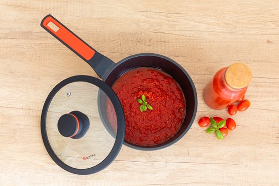 Saucepan with glass lid, aluminum, 20 cm/1,9 L, 'Noble' - Zokura