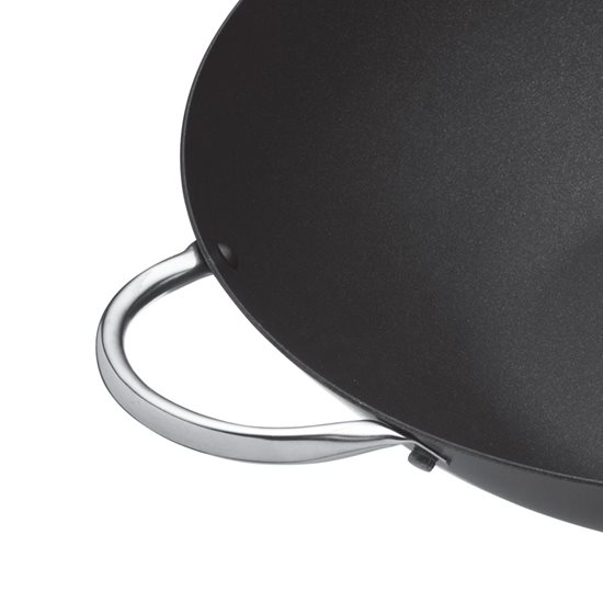 Poêle wok, acier au carbone, 35,5 cm - Kitchen Craft