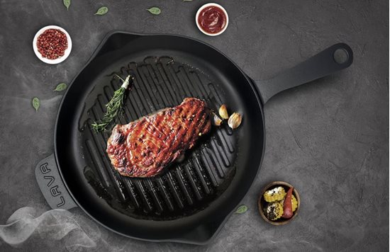 Cast iron grill pan, 28 cm - LAVA brand