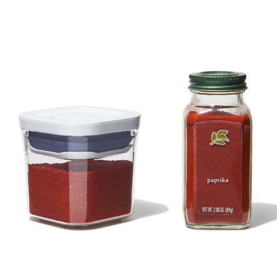 Квадратный контейнер для пищевых продуктов, пластик, 8 x 8 x 8 см, 0,2 л - OXO