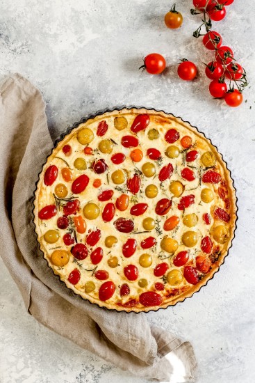 Forma do pieczenia tart, 23 cm, stal węglowa - wykonana przez Kitchen Craft