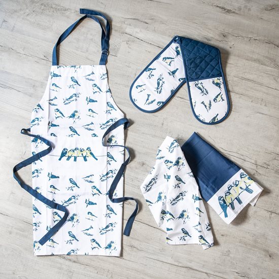"Blue Bird" apron, 90 x 70 cm, cotton - by Kitchen Craft