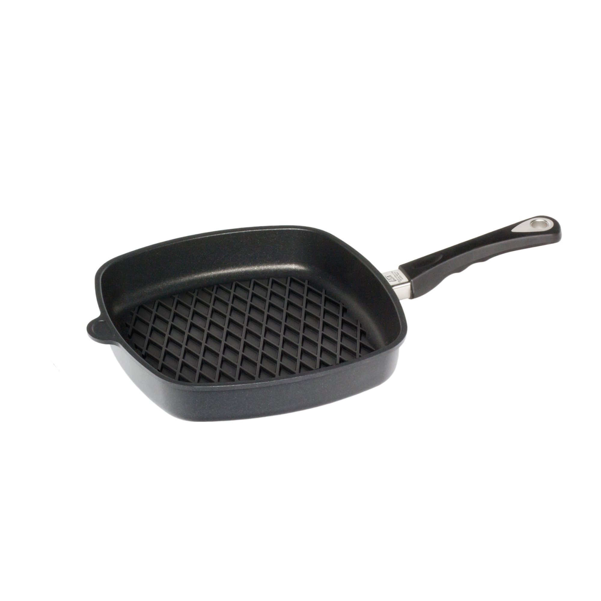 KitchenCraft Cast Iron Griddle Pan for Induction Hob, Square, 23cm