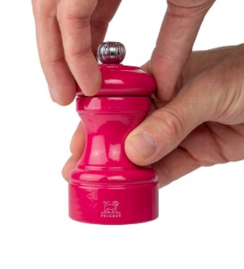 Salt grinder, 10 cm "Bistro", Candy Pink - Peugeot