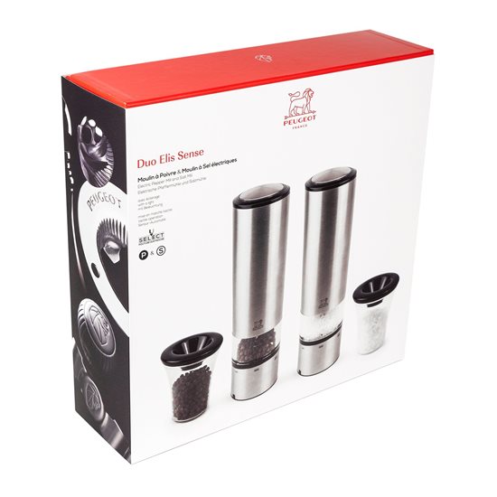Set 2 električnih mlinčkov za sol in poper, 20 cm, "Elis" - Peugeot