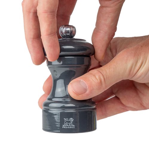 Salt grinder, 10 cm "Bistro", Slate Gray - Peugeot