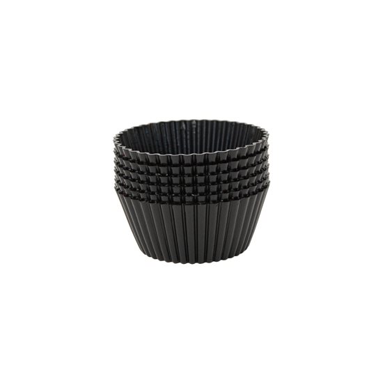 Set di 6 stampini per muffin, 5 cm, in silicone - marca "de Buyer".