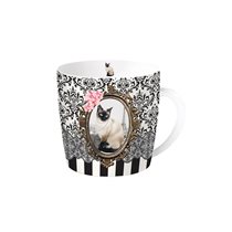"Barocco Cat" 350 ml porcelain cup - Nuova R2S