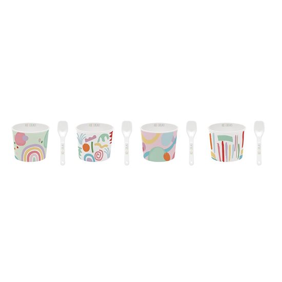 Bol de service à glace "Good Vibes", porcelaine, 8,5 cm - Nuova R2S