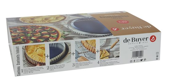 4dílná sada "Les Tartes" na přípravu dortů - značka "de Buyer".