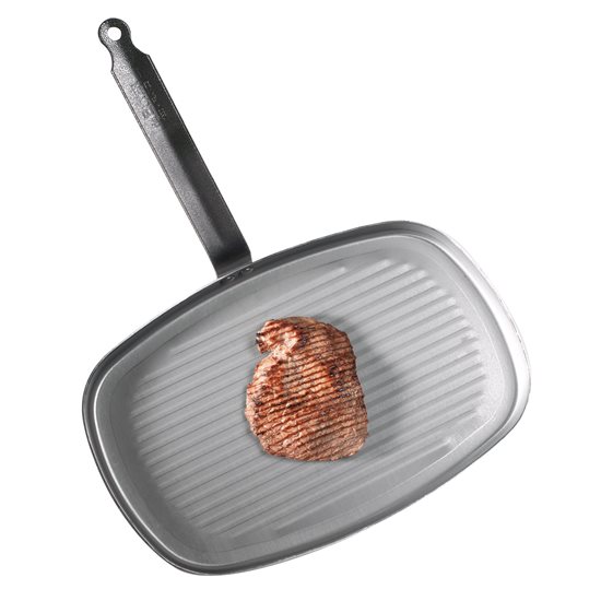 "CARBONE PLUS" grill pan, 38 x 26 cm  - "de Buyer" brand