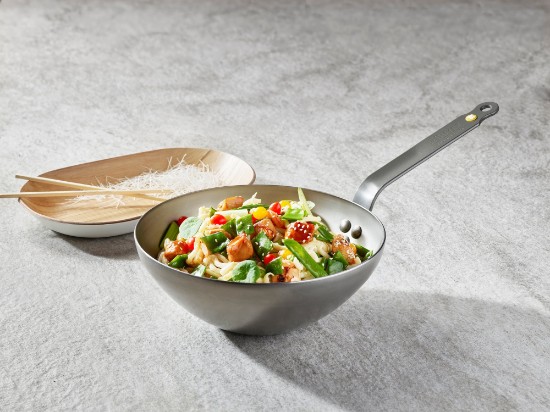 Wok, 24 cm, tērauds, Mineral B - de Buyer