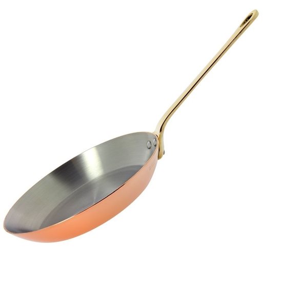 Professional frying pan, copper, 28 cm - "de Buyer" brand