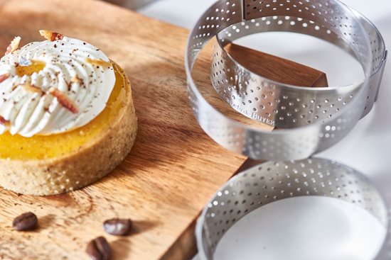 Perforirani kalup za pečenje mini tarta, nehrđajući čelik, 7,5 cm - de Buyer