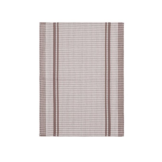 6-delt køkkenhåndklædesæt, 50 x 70 cm, "Waffle", Taupe - Tiseco