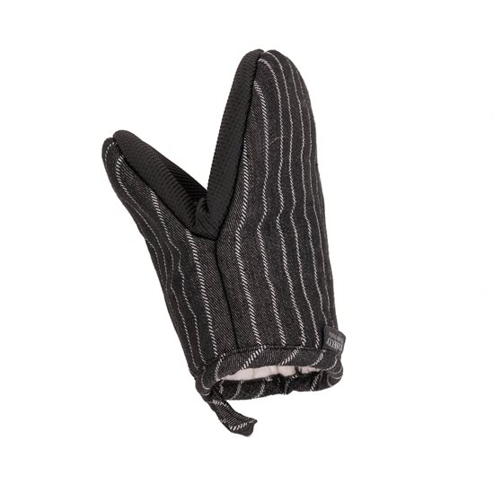 Комплект "Шерлок" от 2 броя ръкавици за фурна, 18 х 44 см, черни - Tiseco