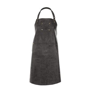 Kitchen apron, 64 x 85 cm, "Truman", black - Tiseco