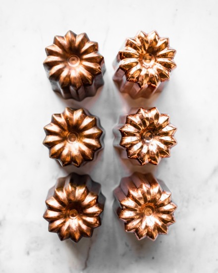 Moule à pâtisserie cannelé, cuivre, 5,3 x 5 cm - de Buyer