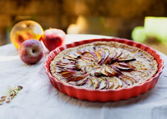 Plat à tarte, céramique, 29,5 cm/1,3L, Burgundy - Emile Henry