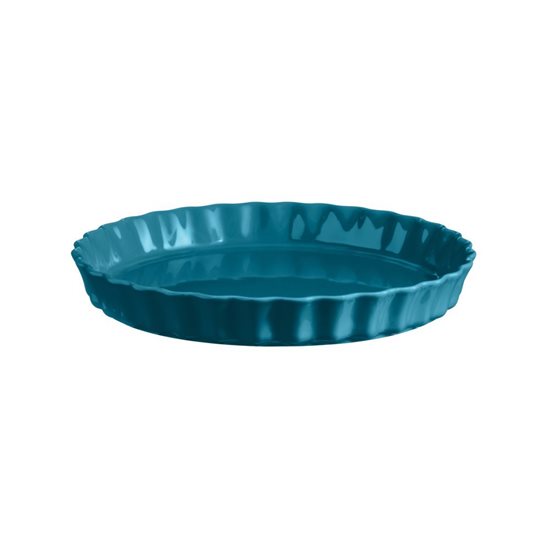Naczynie do zapiekania tart, ceramiczne, 29,5 cm/1,3 l, Mediterranean Blue - Emile Henry