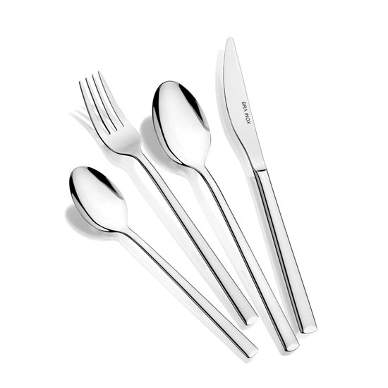 24-piece cutlery set, stainless steel, with steak knife, “Verona” – BRA