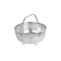 Basket for steam cooking, stainless steel, for pressure cooker, 22 cm - made by BRA