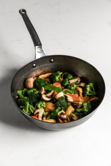 Sauté pan, 28cm, steel, "Mineral B PRO" - de Buyer