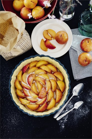 Tart dish, ceramic, 28cm/1.98L, Belle-Ile - Emile Henry