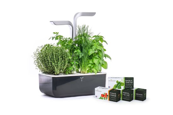 Planter box, 33 x 18.5 cm x 45 cm, "SMART Garden", Soft Black - Veritable