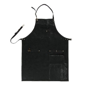 Kitchen apron, 64 x 85 cm, black - Tiseco