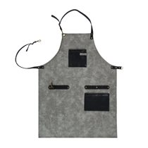 Kitchen apron, 64 x 85 cm, gray - Tiseco