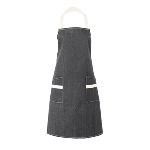Kitchen apron, cotton, 68 x 85 cm, "Jennie", Taupe - Tiseco