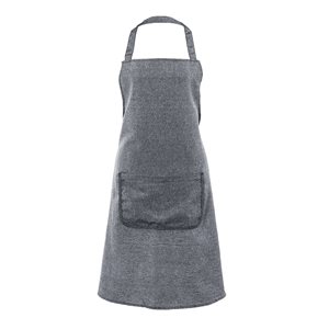 Kitchen apron, 70 x 85 cm, "Stella", black - Tiseco