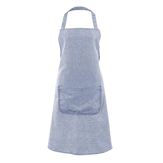 Kitchen apron, 70 x 85 cm, "Stella", Blue Light - Tiseco