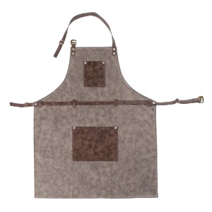 Tuscan kitchen apron, 70 x 90 cm, Charcoal - Tiseco