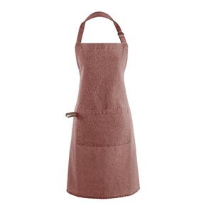 Kitchen apron, cotton, 74 x 85 cm, "Myrna", Rust - Tiseco