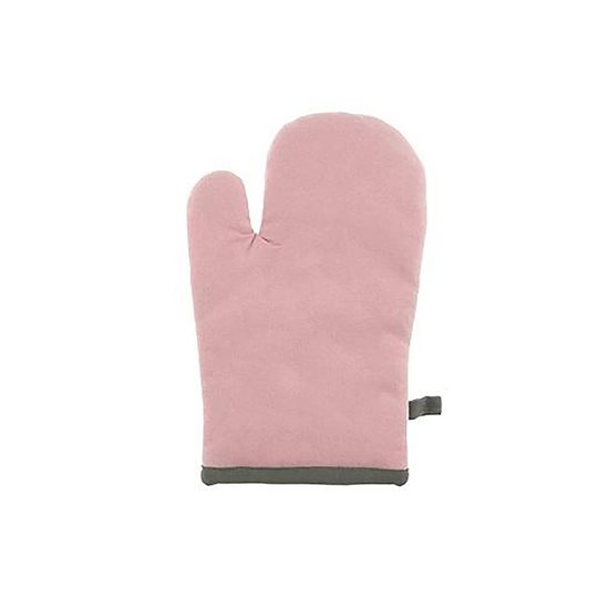 Guanto da forno, in cotone, 18 x 28 cm, Soft Pink - Tiseco