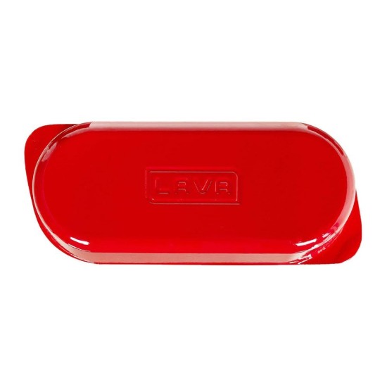 Bread tray with lid, cast iron, 28 × 12 cm, Red – LAVA
