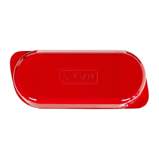 Plateau à pain avec couvercle, fonte, 28 × 12 cm, Rouge – LAVA