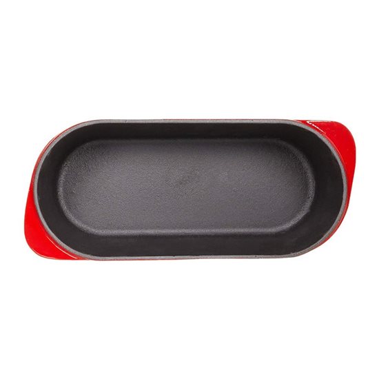 Bread tray with lid, cast iron, 28 × 12 cm, Red – LAVA