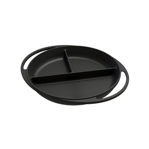 Round compartmentalized tray, cast iron, 24 cm - LAVA