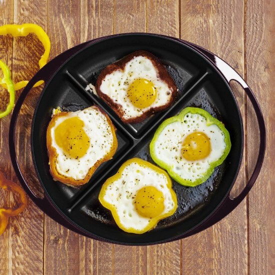 Στρογγυλός δίσκος με διαμερισματοποίηση, χυτοσίδηρος, 24 cm - LAVA