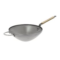 "Mineral B Bois" wok pan, 28 cm - "de Buyer" brand